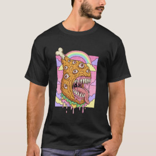 Weirdcore Aesthetic Kawaii Fried Chicken Eyeballs T-Shirt