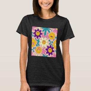 Weirdcore Kidcore Aesthetic Trippy Smile Happy Fac T-Shirt
