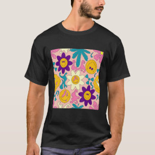 Weirdcore Kidcore Aesthetic Trippy Smile Happy Fac T-Shirt