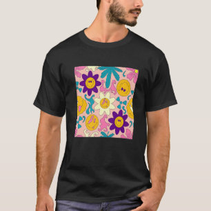 Weirdcore Kidcore Aesthetic Trippy Smile Happy Fac T-Shirt