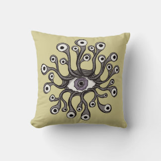 Weirdcore Strange Eyes Alt Room Decor Cushion