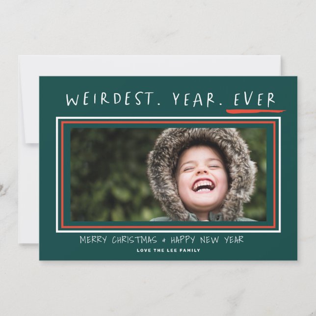 Weirdest Year Ever 2021 Christmas Card (Front)