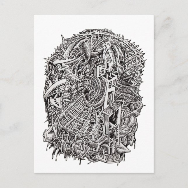 Weirdhead by Brian Benson Postcard (Front)