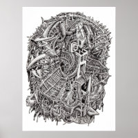Weirdhead, by Brian Benson, poster