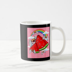 Weirore Aesthetic Kawaii Watermelon Eyes Winged Ey Coffee Mug