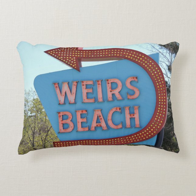Weirs Beach Lake Winnipesaukee NH Decorative Cushion (Front)