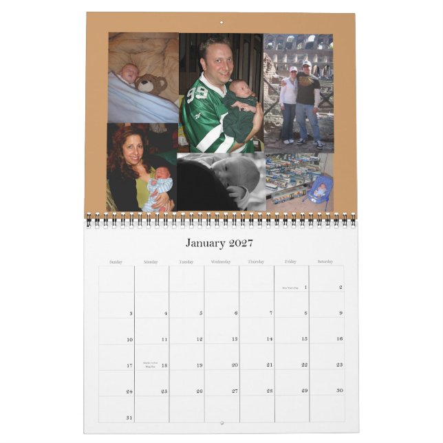 Weiss Family 2010 Calendar (Jan 2027)