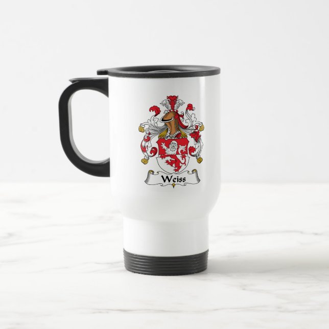 Weiss Family Crest Travel Mug (Left)