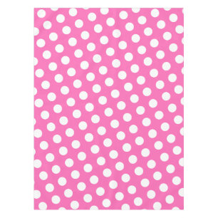 Weiß gepunktetes Muster Tablecloth