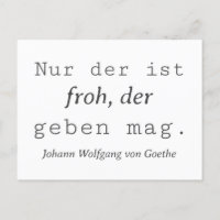 Weisse Goethe Zitat Wer Nur der ist Froh