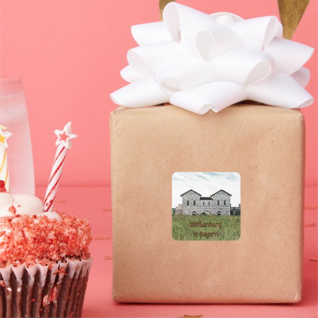 Weissenburg in Bavaria Square Sticker (Party)