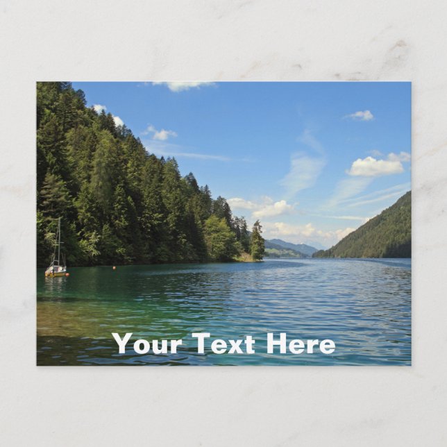 Weissensee, Austria customisable Postcard (Front)