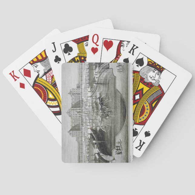 Weissenstein, view towards the castle from the Bar Playing Cards (Back)