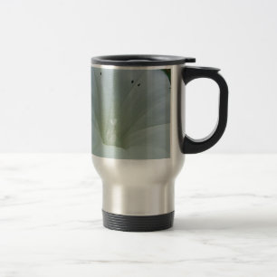 Weisser Blütenkelch Travel Mug