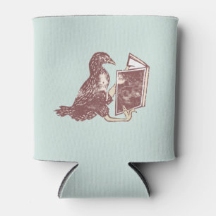 Weka Bird Reading a book Can Cooler