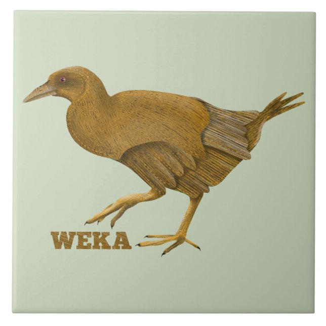 Weka N.Z. bird Tile (Front)