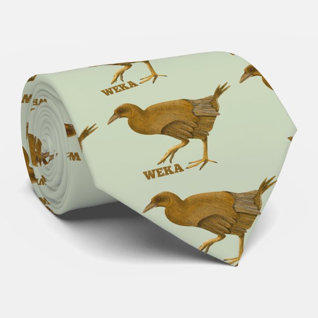 Weka New Zealand Bird Tie (Rolled)