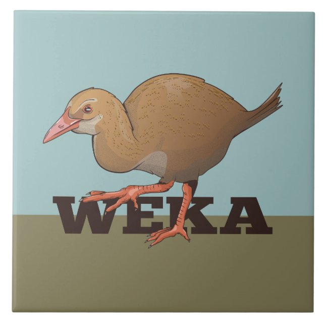 Weka New Zealand Bird Tile (Front)