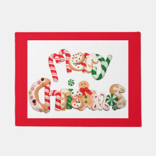 Welcome 18" x 24" Door Mat/Christmas Doormat