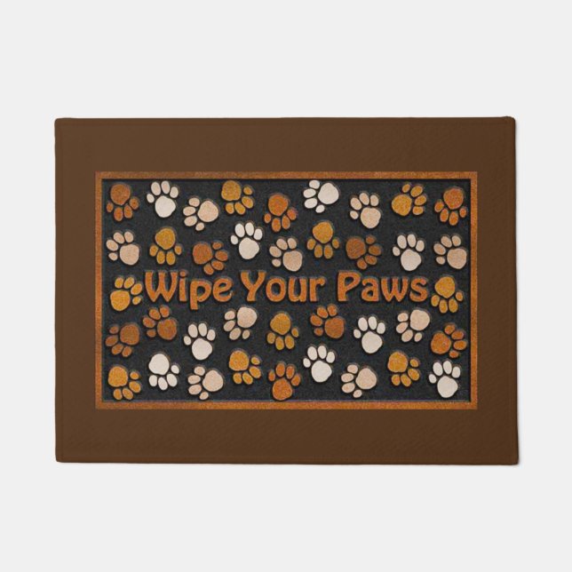 Welcome 18" x 24" Door Mat/Dogs Doormat (Front)