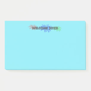 welcome 2022! post-it notes