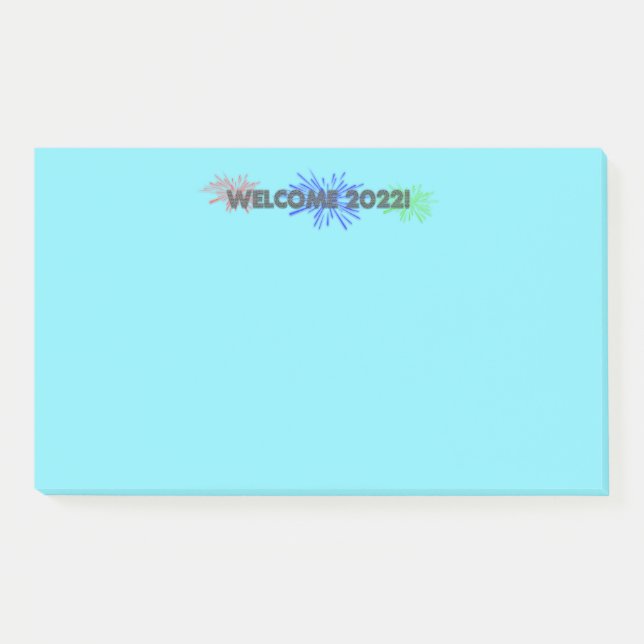 welcome 2022! post-it notes (Front)