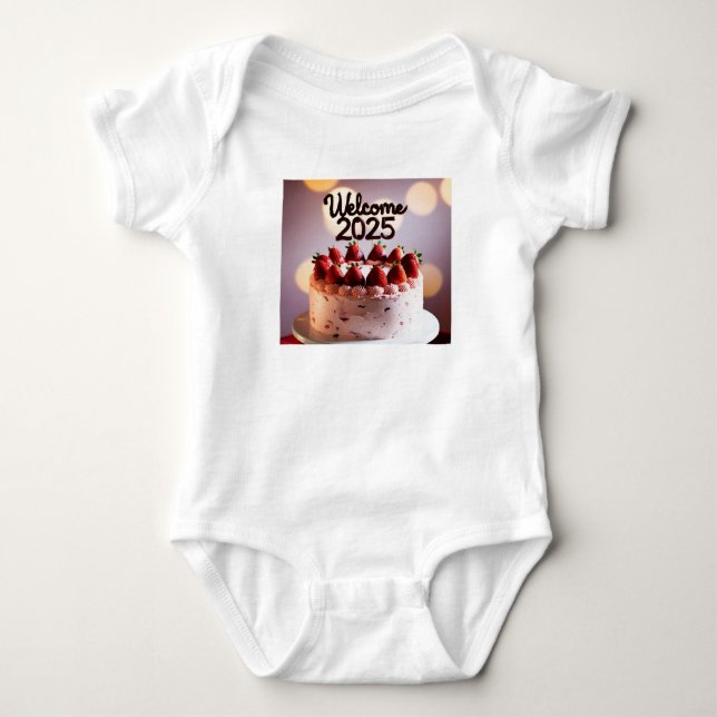 Welcome 2025 baby bodysuit (Front)