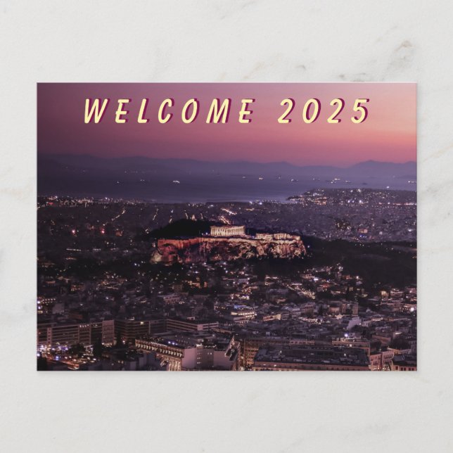 WELCOME 2025 HOLIDAY POSTCARD (Front)