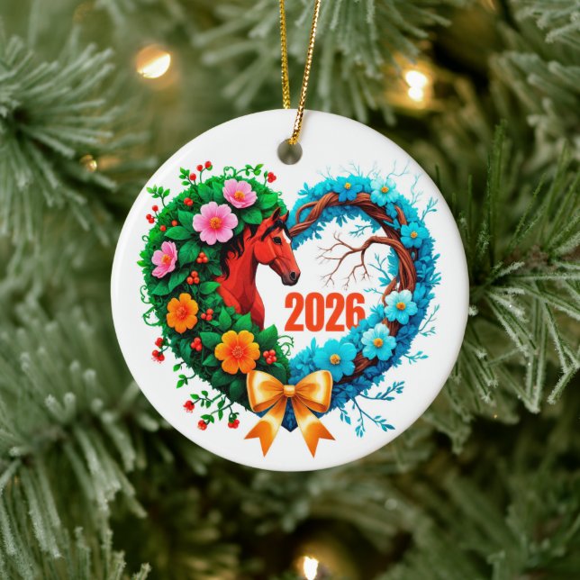 Welcome 2026 ceramic tree decoration (Tree)