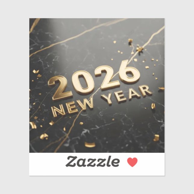 Welcome 2026 Happy New Year Sticker (Sheet)