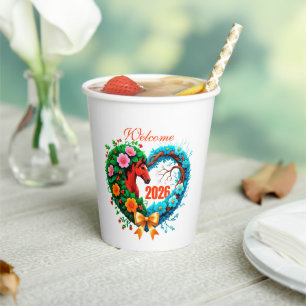 Welcome 2026 paper cups