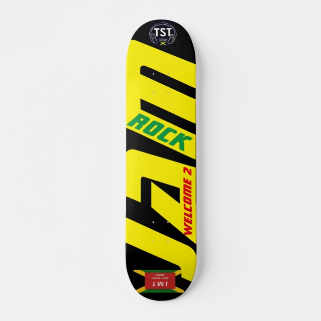 WELCOME 2 JAMROCK  JMT 7 3/4" Skateboard Deck (Front)