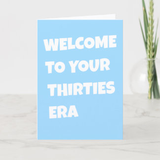 Welcome 30th Birthday Card