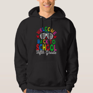 Welcome 5th Grade Girls Boys Teacher Team Fifth Gr Hoodie