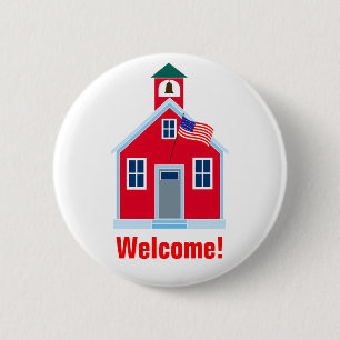 Welcome! 6 Cm Round Badge