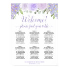 Welcome! 6 Table Lavender Roses Boho Seating Chart