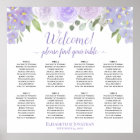 Welcome! 8 Table Lavender Roses Boho Seating Chart