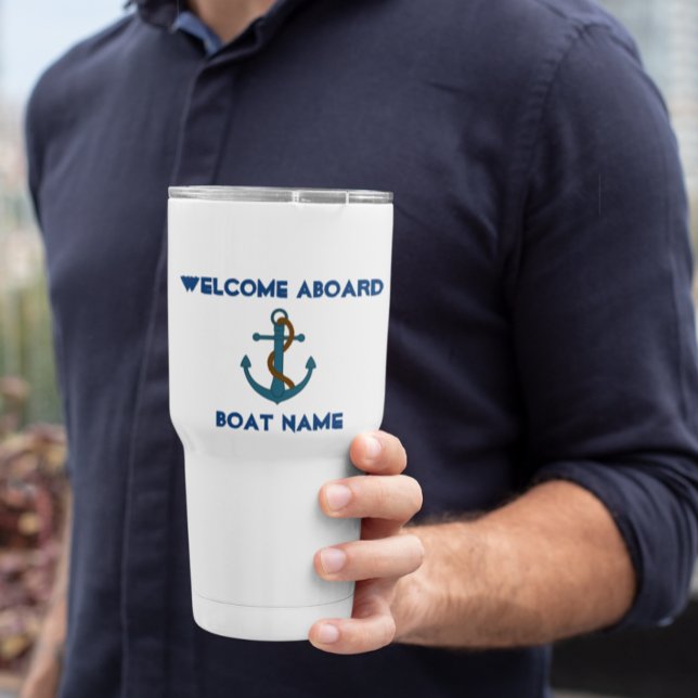 Welcome Aboard Boat name Anchor Nautical (Creator Uploaded)