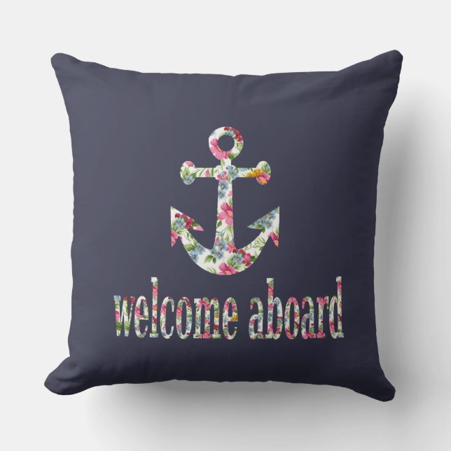 welcome aboard cushion (Front)