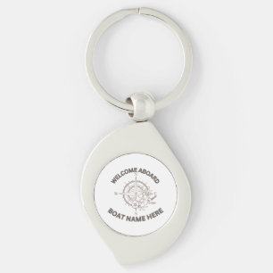 Welcome Aboard Cushions Key Ring