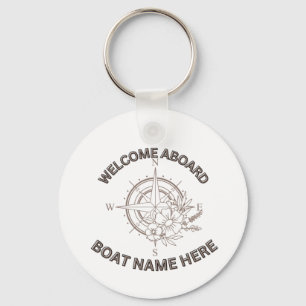 Welcome Aboard Cushions Key Ring