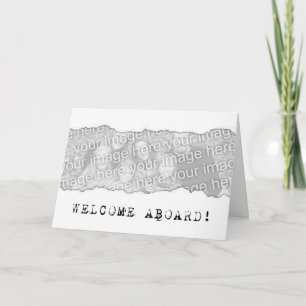 welcome aboard! (page tear) card