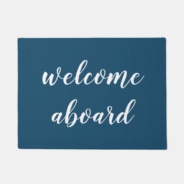 welcome aboard script doormat (Front)