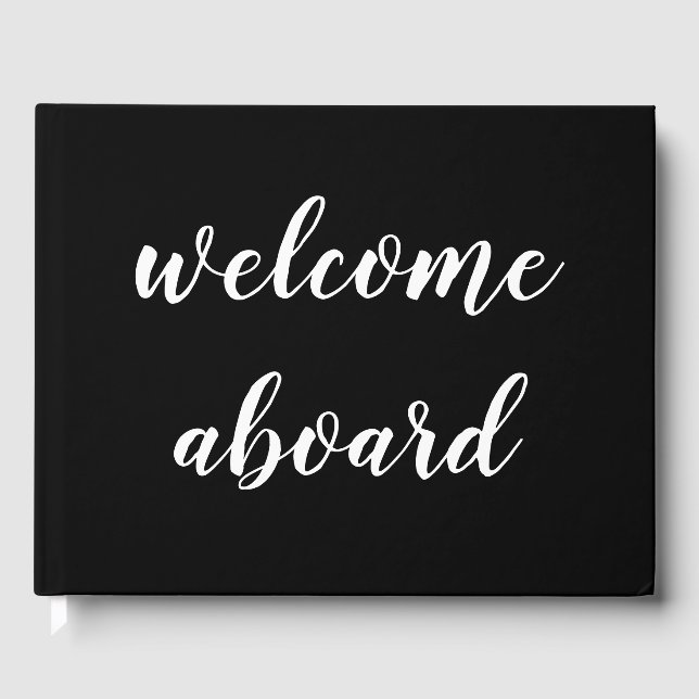 welcome aboard script guest book (Front)