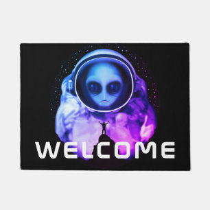 Welcome Alien Astronaut Doormat