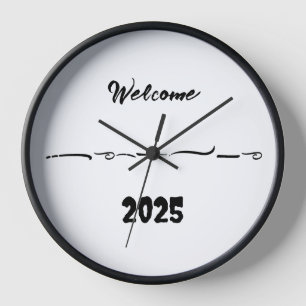 welcome art clock