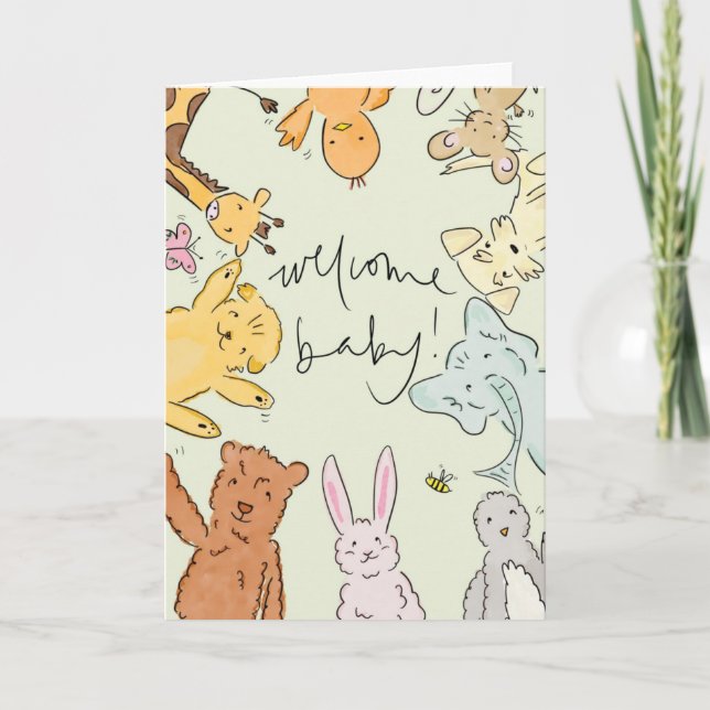 Welcome Baby Card  (Front)