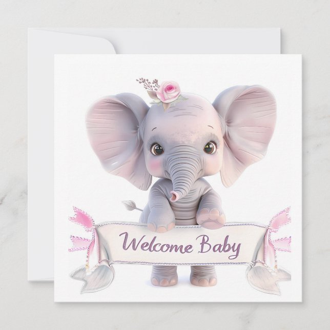 Welcome Baby Card (Front)