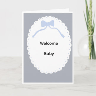 Welcome baby card