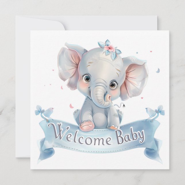 Welcome Baby Card (Front)